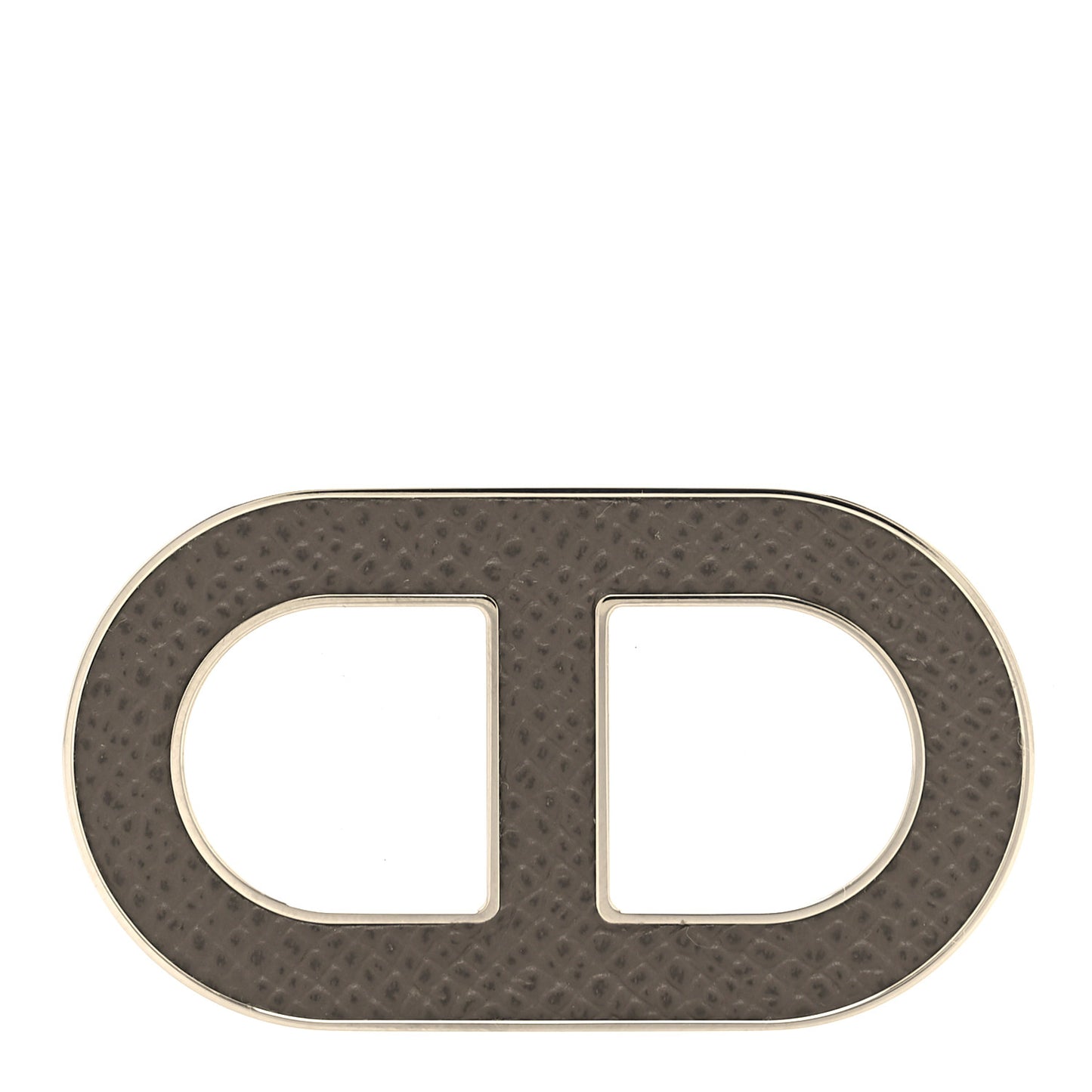 Palladium Plated Metal Epsom Chaine d'Ancre Badge Gris Etain