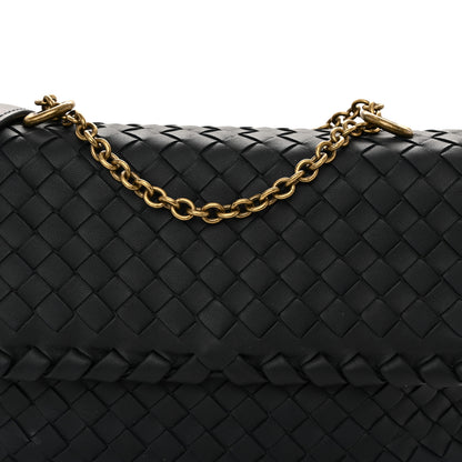 Bottega Veneta Nappa Intrecciato Baby Olimpia Shoulder Bag Black 9 of 11