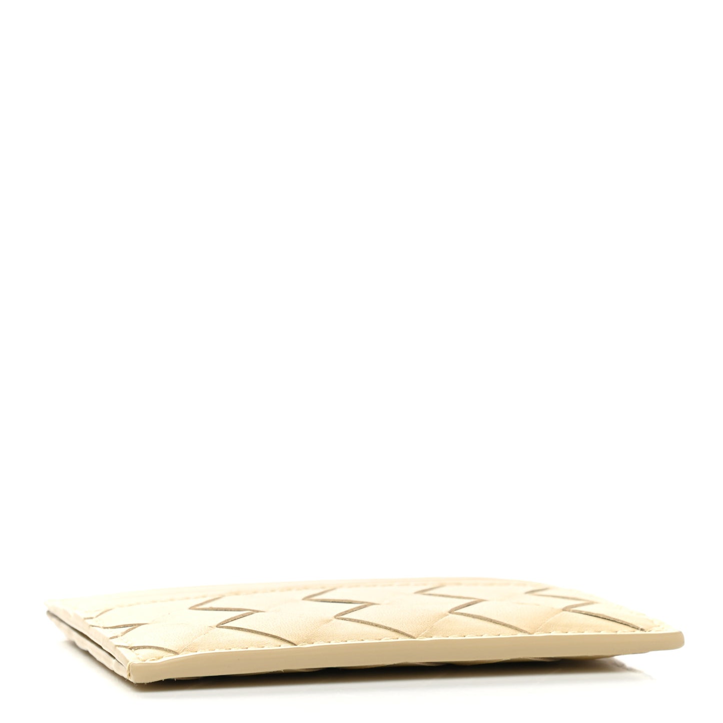 Nappa Intrecciato Card Holder Banane