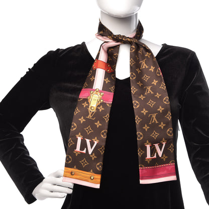 Louis Vuitton Silk Monogram Summer Trunks Bandeau Brown 2 of 5
