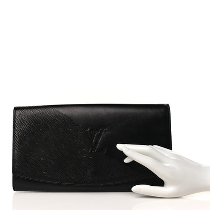 Louis Vuitton Epi Opera Pochette Egee Clutch Black 2 of 6