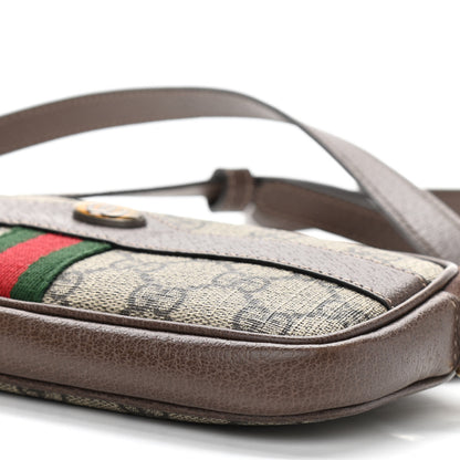 Gucci GG Supreme Monogram Web Mini Ophidia GG Bag Brown 10 of 11