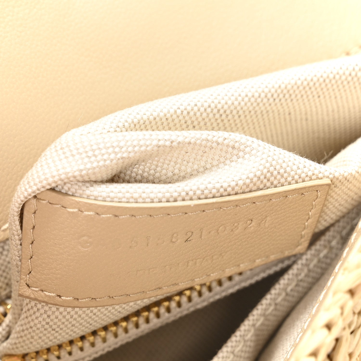 Saint Laurent Raffia Monogram Medium Jamie Natural Avorio 7 of 11
