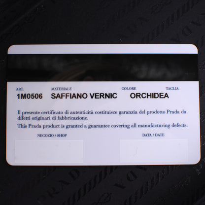Prada Saffiano Vernice Zip Around Wallet Orchidea 8 of 8
