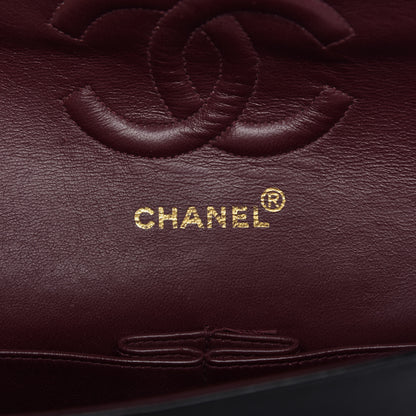 Chanel Lambskin Quilted Medium Double Flap Black 9 of 10