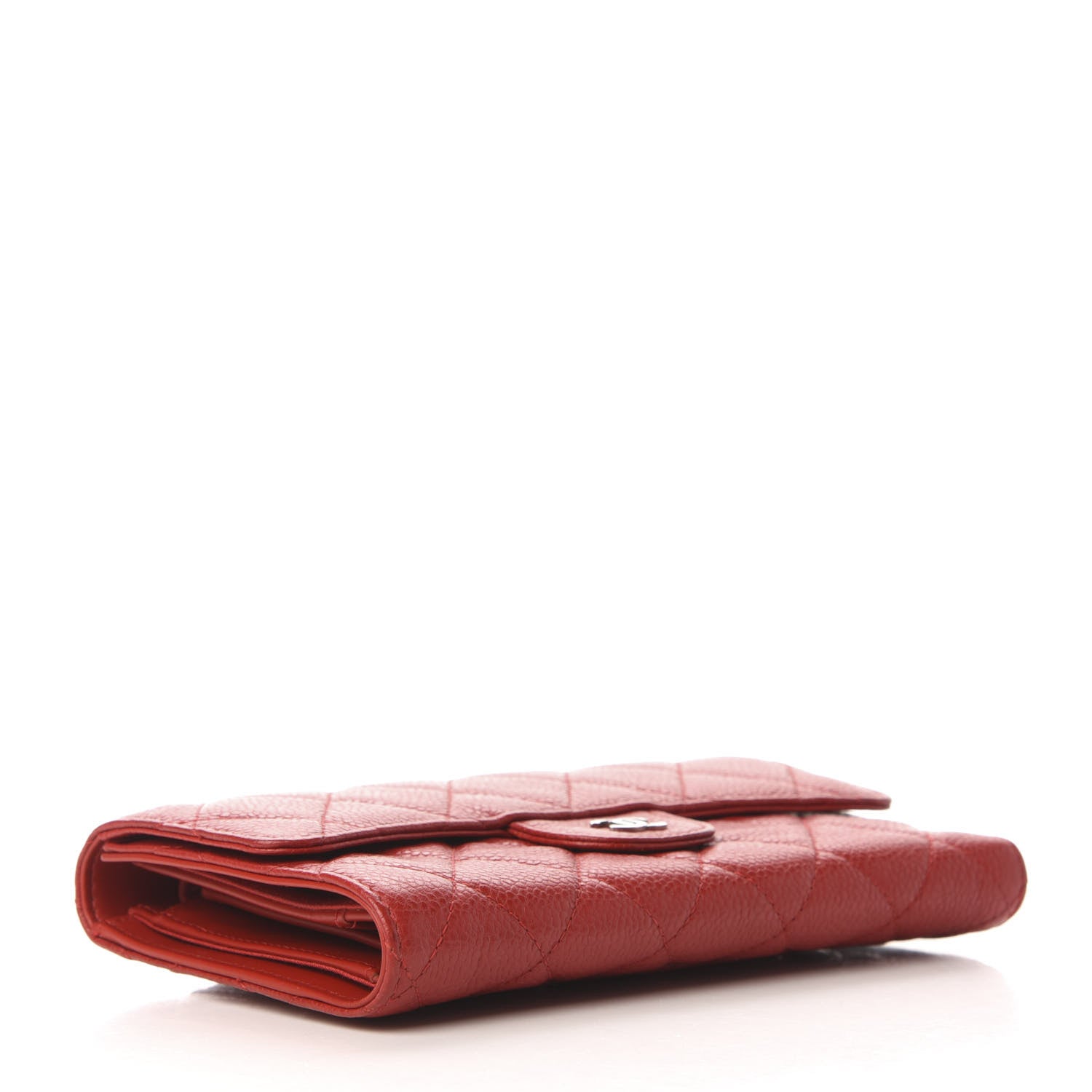 Chanel Caviar Quilted Large Flap Wallet Red 4 of 7
