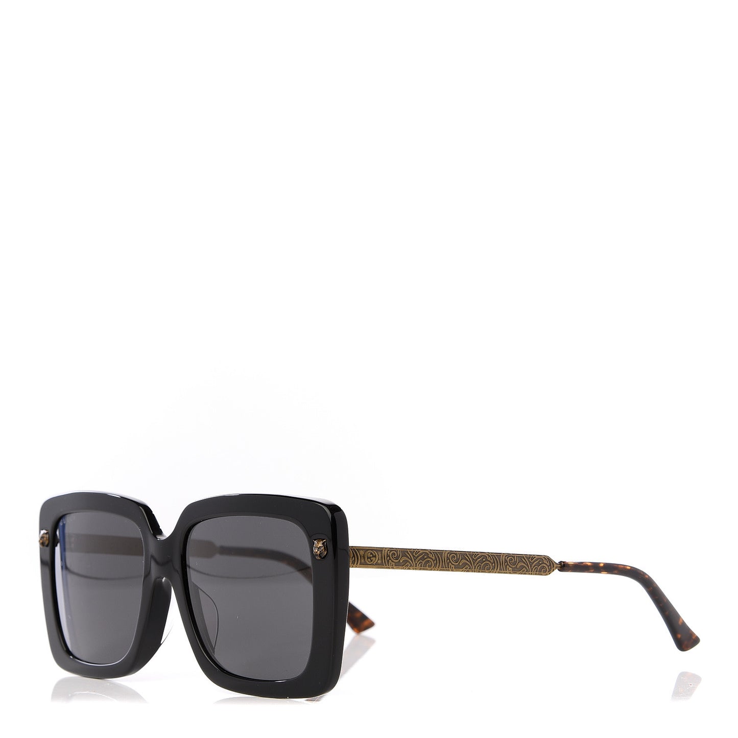 Oversize Square Sunglasses GG0216SA Black