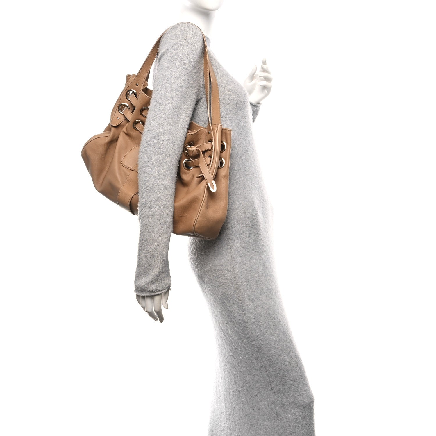 Jimmy Choo Calfskin Ramona Nude 1820603 – FASHIONPHILE