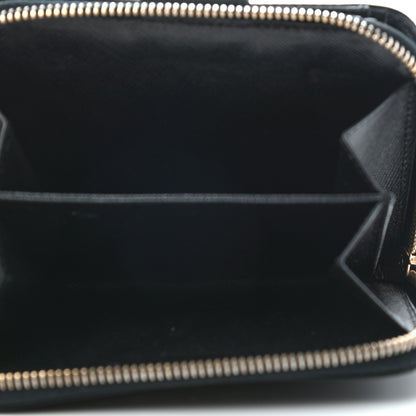 Prada Tessuto Nylon Compact Zip Around Wallet Black 6 of 9