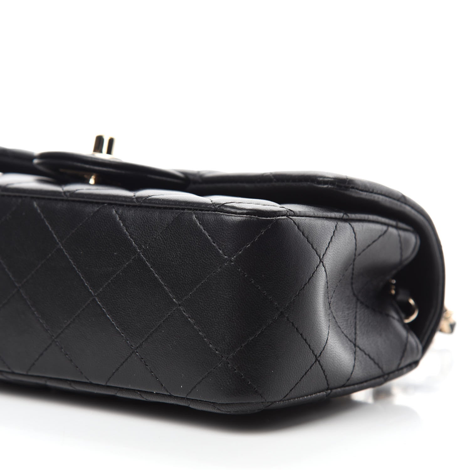 Chanel Lambskin Quilted Mini Rectangular Flap Black 7 of 12