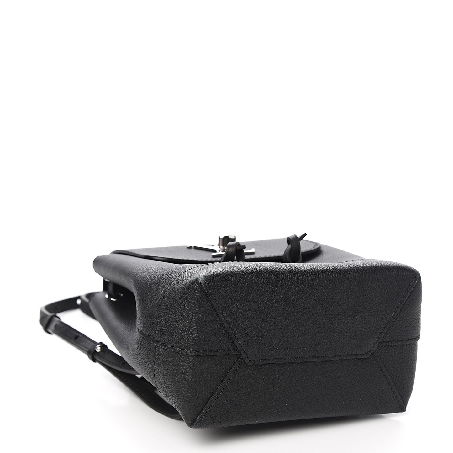 Calfskin Lockme Backpack Black