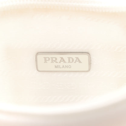 Prada Tessuto Nylon Polka-Dot Mini Re-Edition 2000 Bag White Black 6 of 13