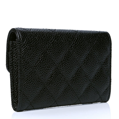 Chanel Caviar Quilted Flap Card Holder Black 2 of 5