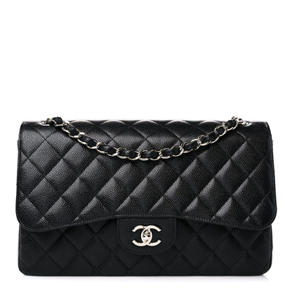 Chanel Caviar Quilted Jumbo Double Flap Black 1 of 13