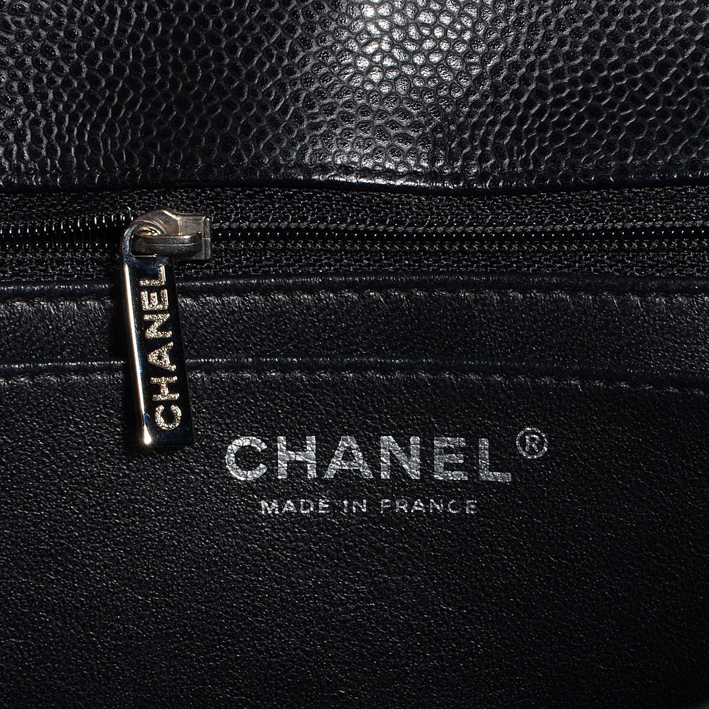 Caviar Jumbo Single Flap Black