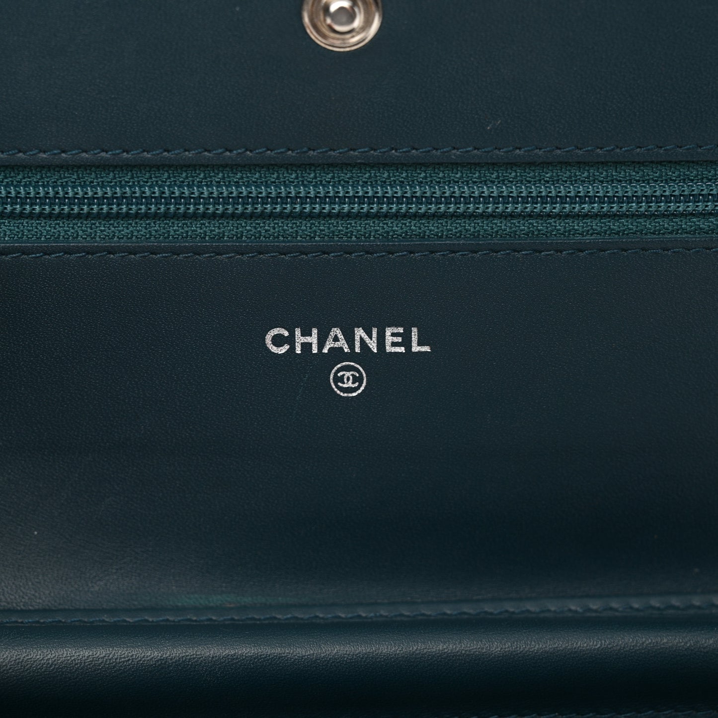 Velvet Quilted Boy Wallet On Chain WOC Teal