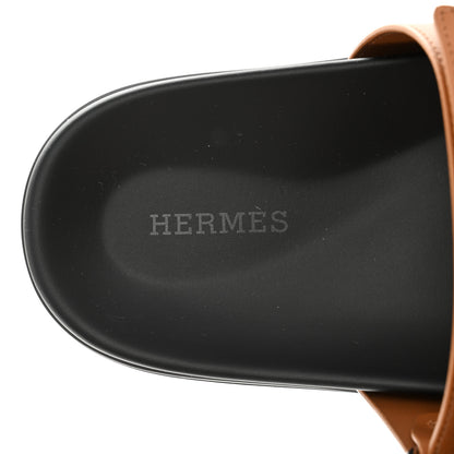 Hermes Calfskin Womens Chypre Sandals 40.5 Naturel 8 of 9