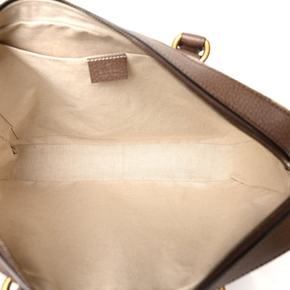 Gucci GG Supreme Monogram Textured Calfskin Web Medium Ophidia Briefcase Beige Ebony New Acero 5 of 11
