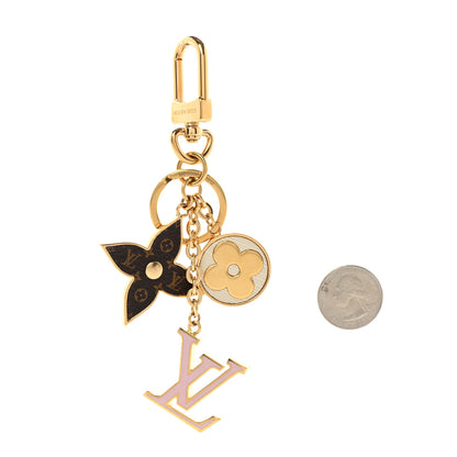 Louis Vuitton Metal Monogram Epi Spring Street Bag Charm Key Holder Gold 2 of 5