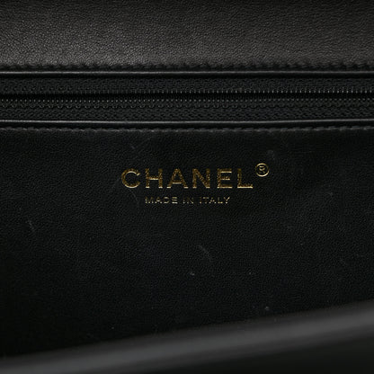 Chanel Caviar Quilted Large CC Filigree Vanity Case Beige Black 7 of 12