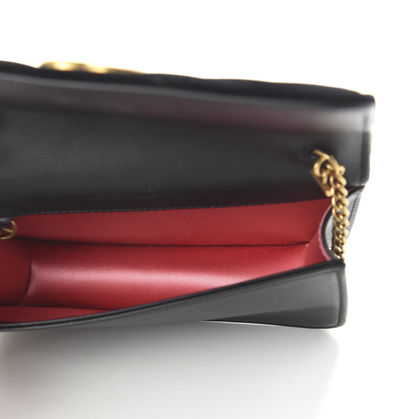 Velvet Matelasse GG Marmont Mini Bag Black