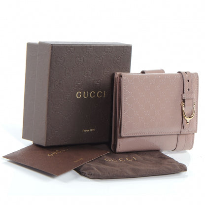 Gucci Patent Microguccissima Nice French Flap Wallet Dark Cipria 8 of 8