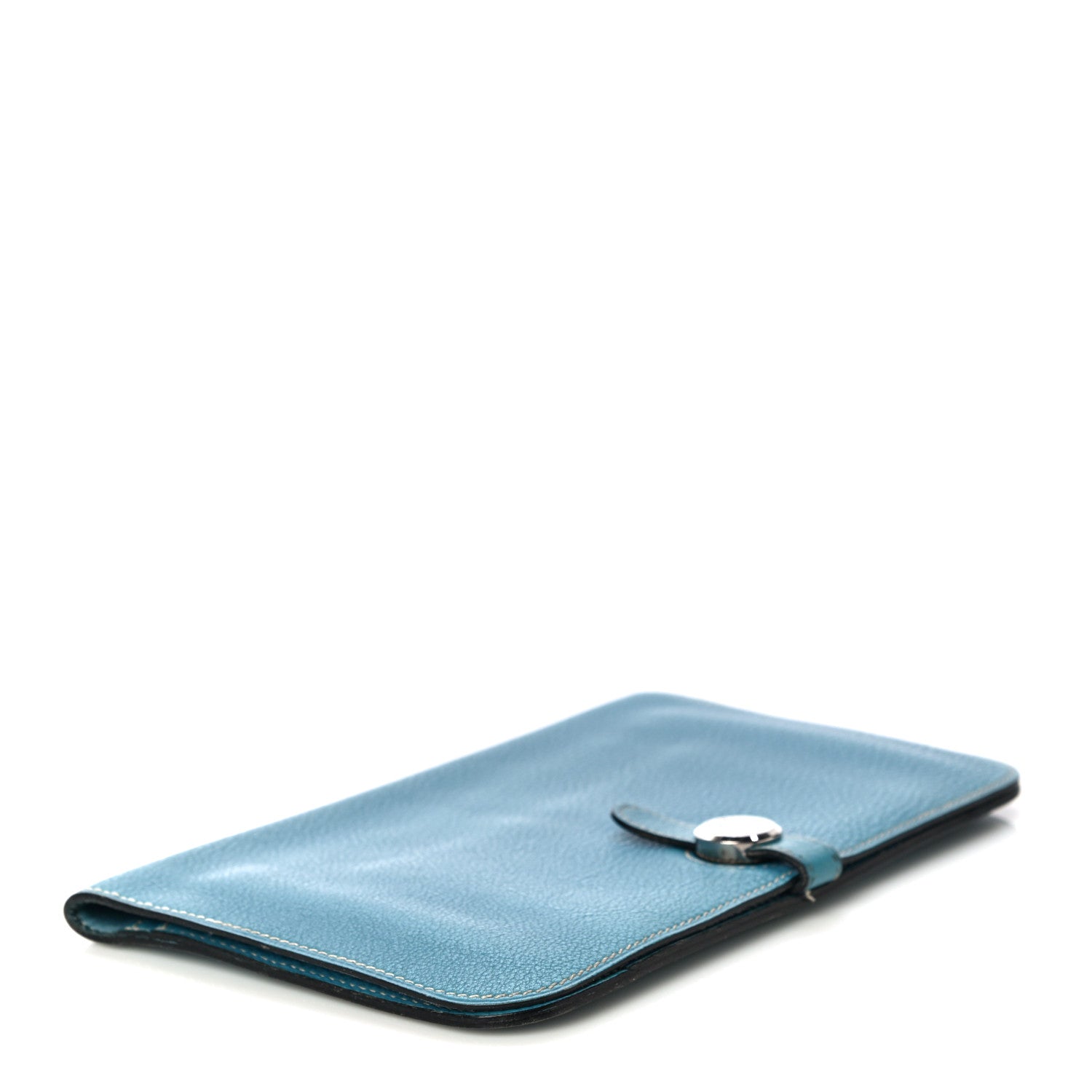 Hermes Togo Dogon Duo Wallet Blue Jean 4 of 13