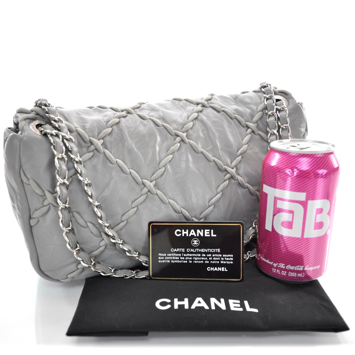 Chanel Leather Ultra Stitch Flap Grey 3 of 11