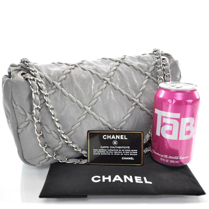 Chanel Leather Ultra Stitch Flap Grey 3 of 11