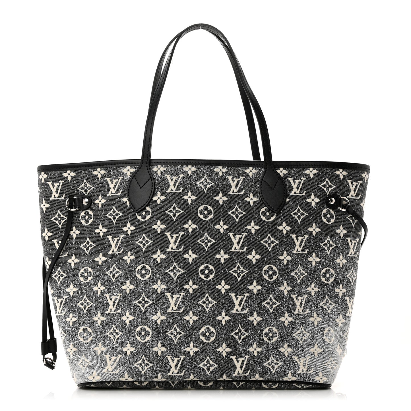 Denim Monogram Jacquard Neverfull MM Grey