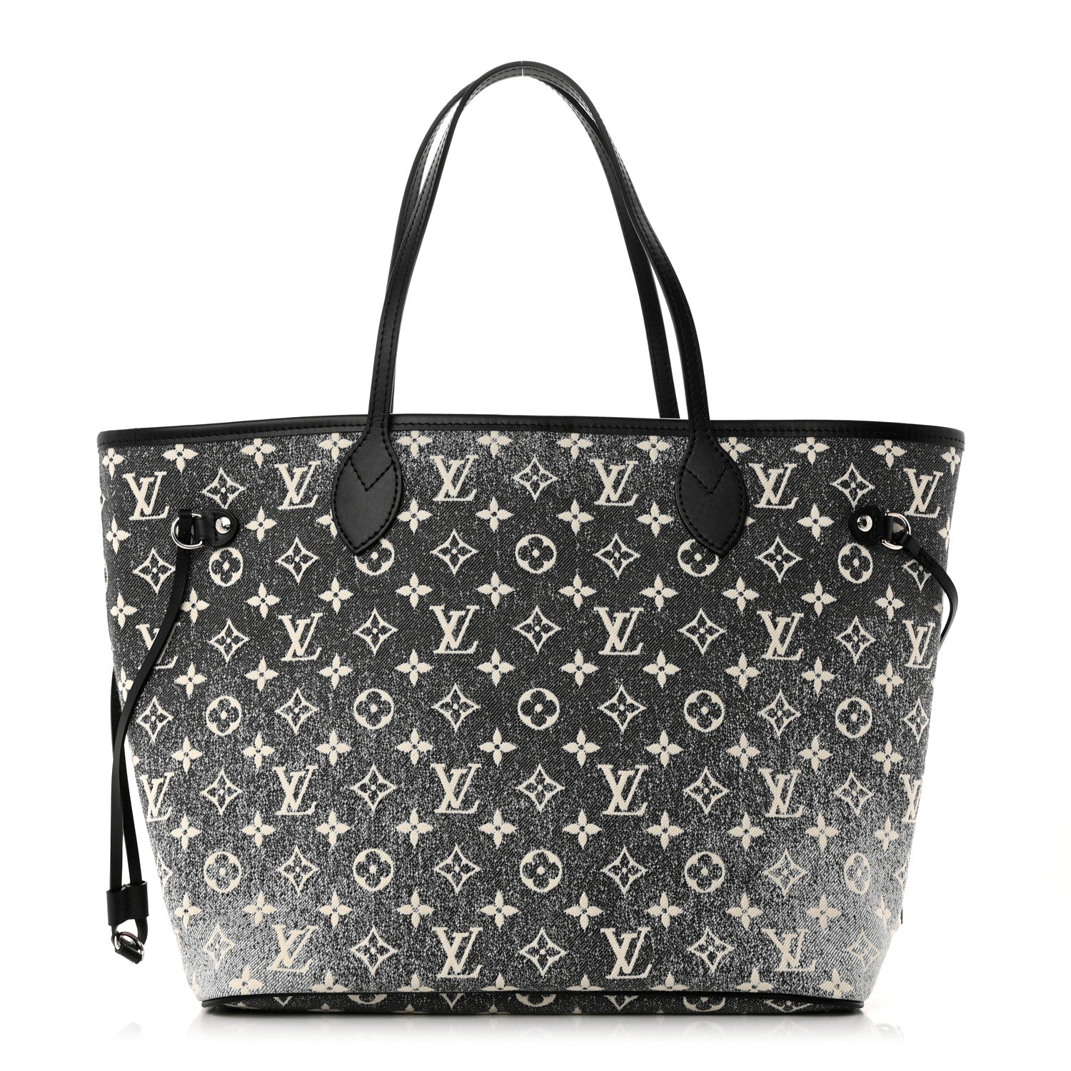Louis Vuitton Denim Monogram Jacquard Neverfull MM Grey 1 of 9