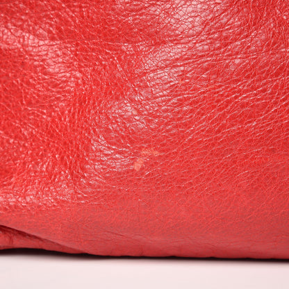 Balenciaga Agneau Classic Hardware Mens Oversize Top Handle Bag Flame 11 of 17