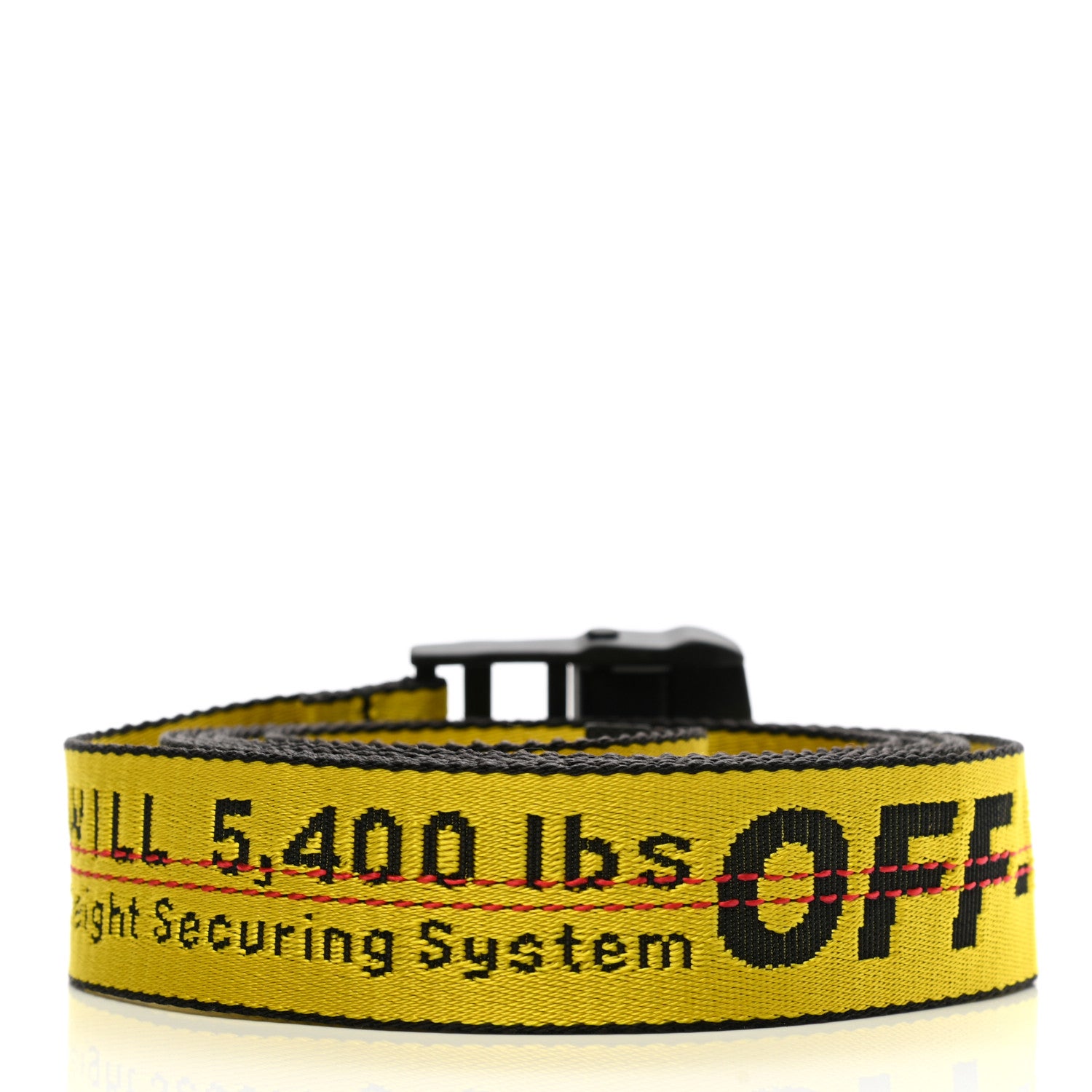 Off-White Industrial Belt Yellow 2 of 4