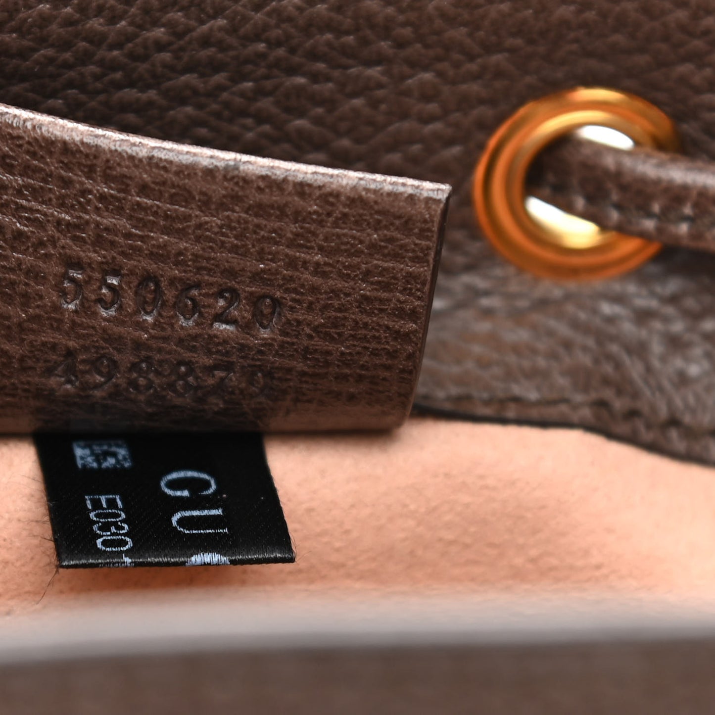 GG Supreme Monogram Web Mini Ophidia Bucket Bag Brown