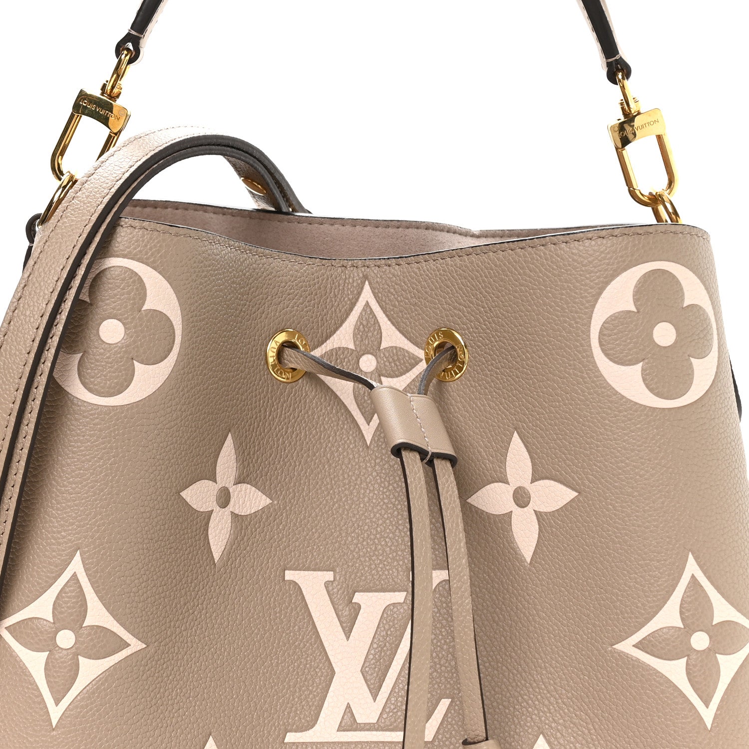 Louis Vuitton Empreinte Monogram Giant Neonoe MM Tourterelle Creme 8 of 10