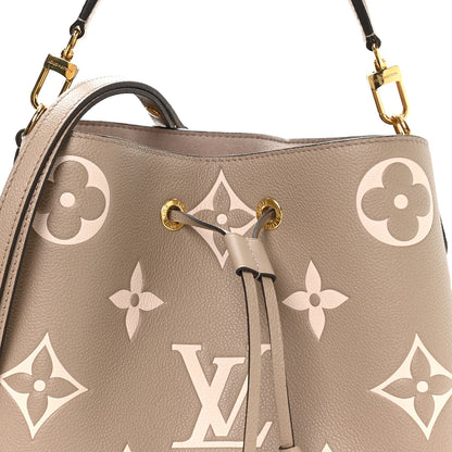 Louis Vuitton Empreinte Monogram Giant Neonoe MM Tourterelle Creme 8 of 10