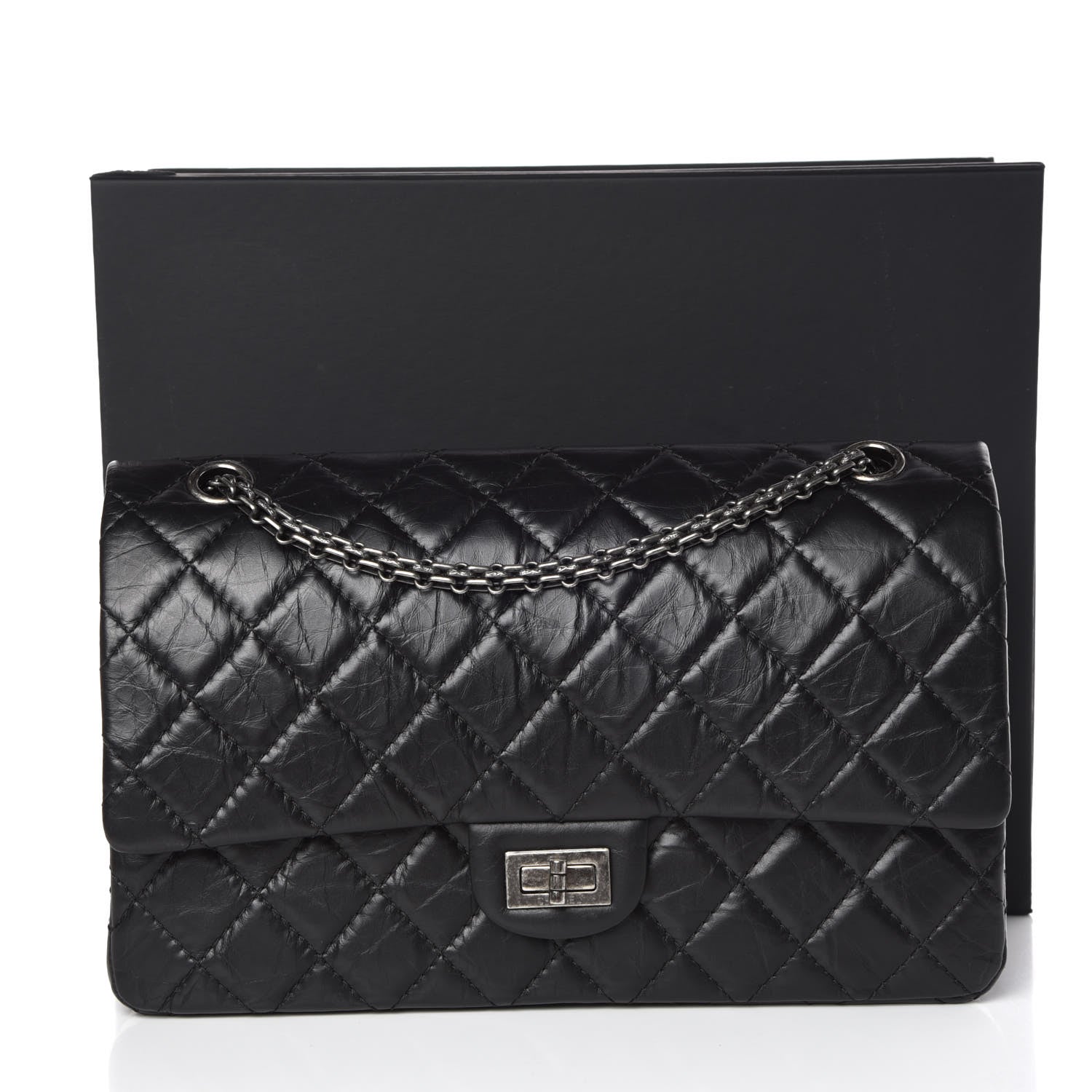 Chanel Aged Calfskin Quilted 2.55 Reissue 226 Flap Black 10 of 10