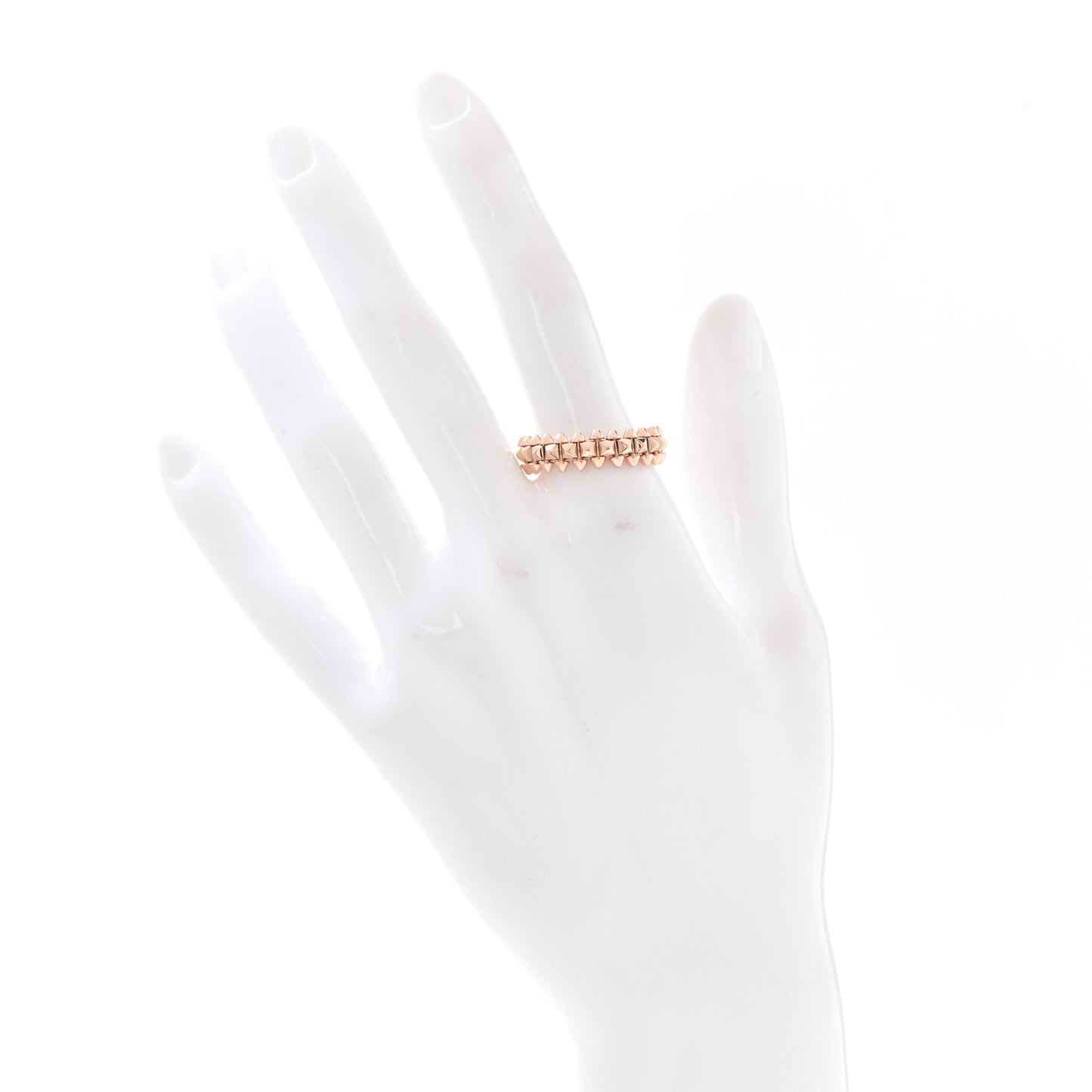 18K Pink Gold SM Clash De Cartier Ring 56 7.5