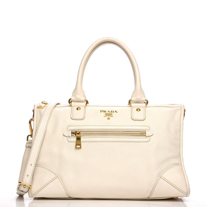 Prada Cervo Antik Shopping Satchel Talco 1 of 13