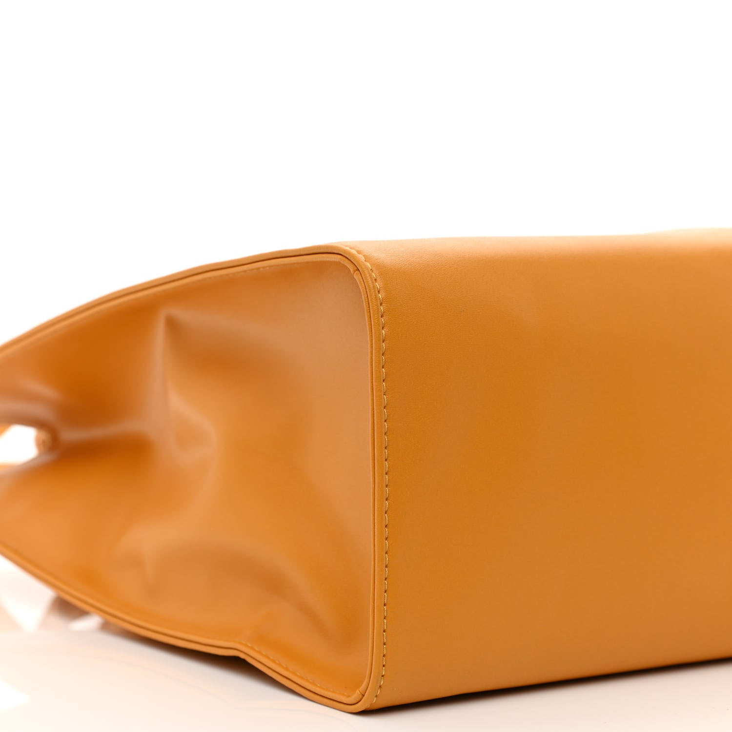 Telfar Vegan Leather Medium Shopping Bag Mustard 10 of 11