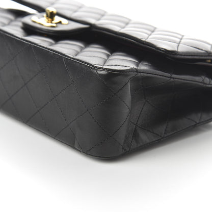 Chanel Lambskin Quilted Medium Double Flap Black 7 of 14