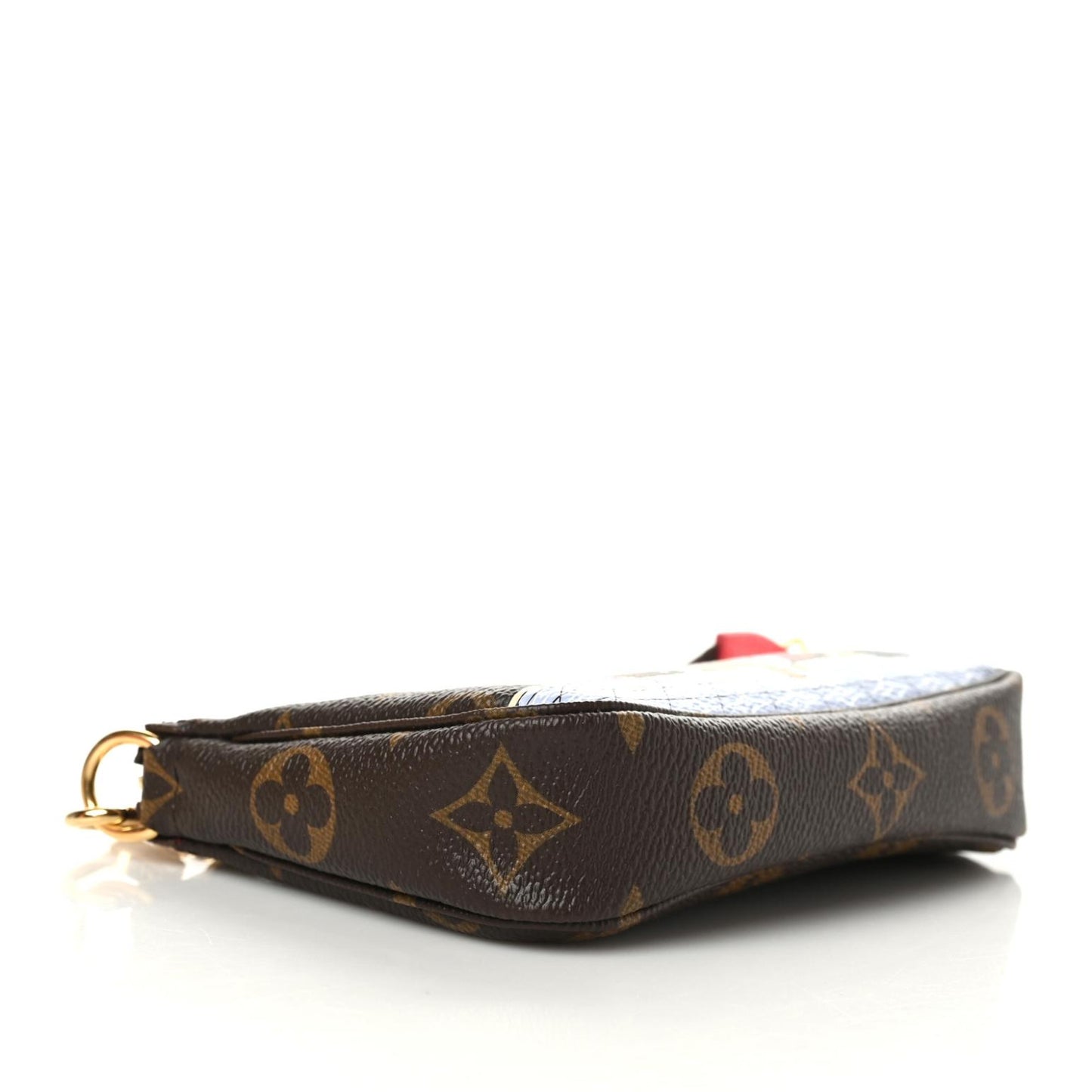 Monogram 2021 Christmas Animation London Mini Pochette Accessories Red