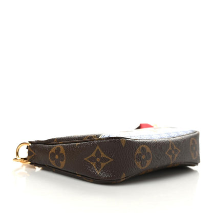 Louis Vuitton Monogram 2021 Christmas Animation London Mini Pochette Accessories Red 4 of 10