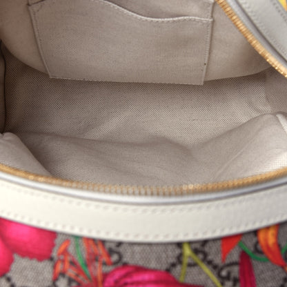 Gucci GG Supreme Monogram Flora Web Small Ophidia Day Backpack White 4 of 11