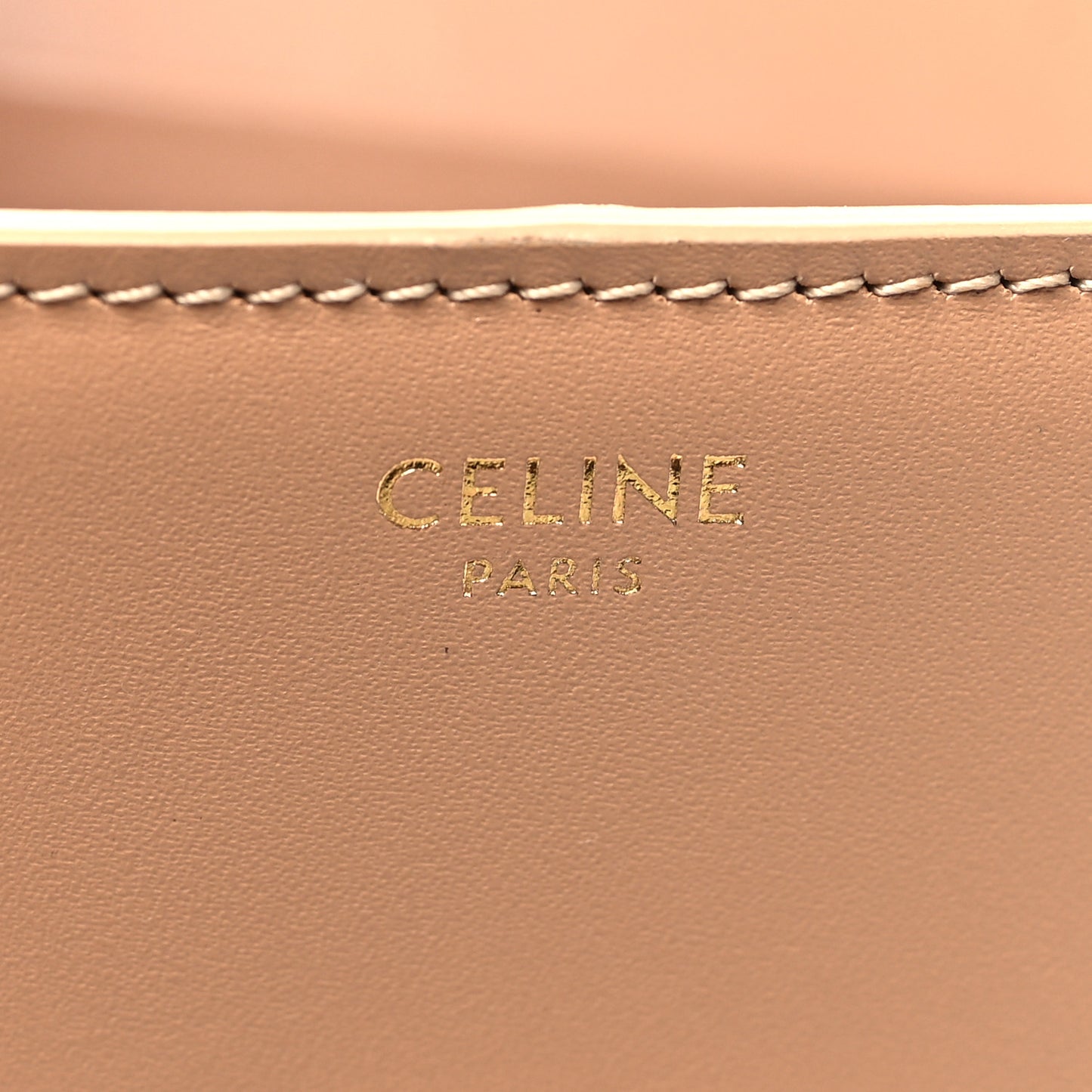 Natural Calfskin Triomphe Strap Bag Nude