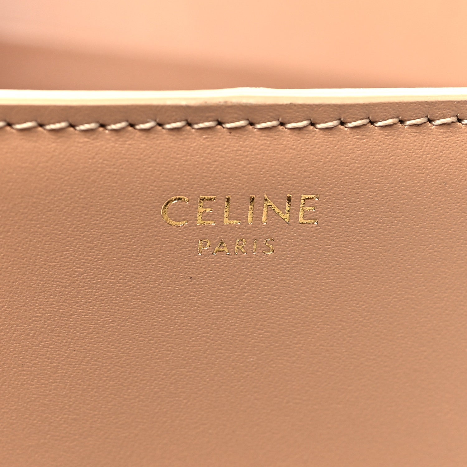 Celine Natural Calfskin Triomphe Strap Bag Nude 6 of 11