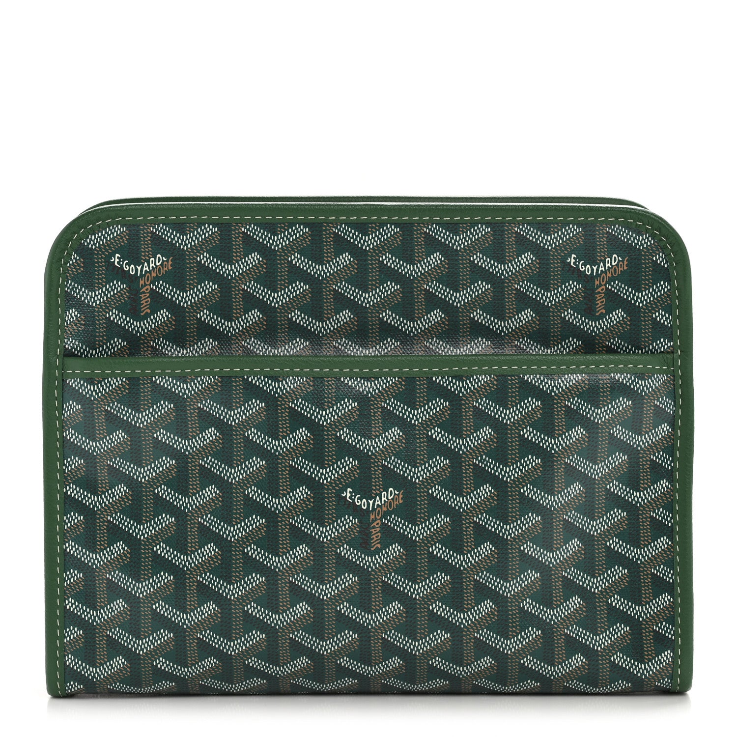Goyard Goyardine Jouvence Toiletry Pouch MM Green 1 of 8