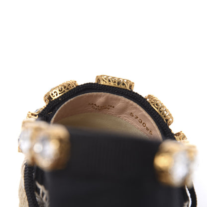 Gucci Canvas Crystal Embellished Espadrilles 36 Black 7 of 11