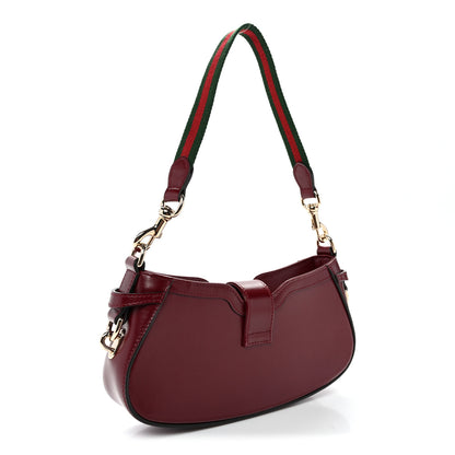 Gucci Boarded Dyana Lux Mini Moon Side Shoulder Bag Rosso Ancora 2 of 8
