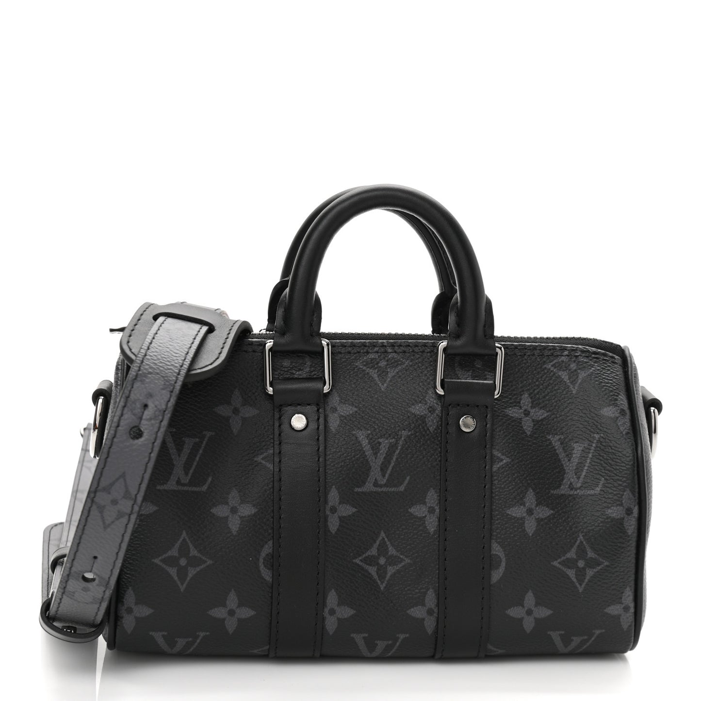 Reverse Monogram Eclipse Keepall XS Black